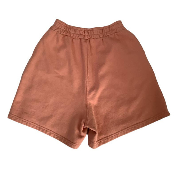 Sixthreeseven Pink Size Small Women Pull On Cotton French Terry The Sweat Short - Picture 6 of 9